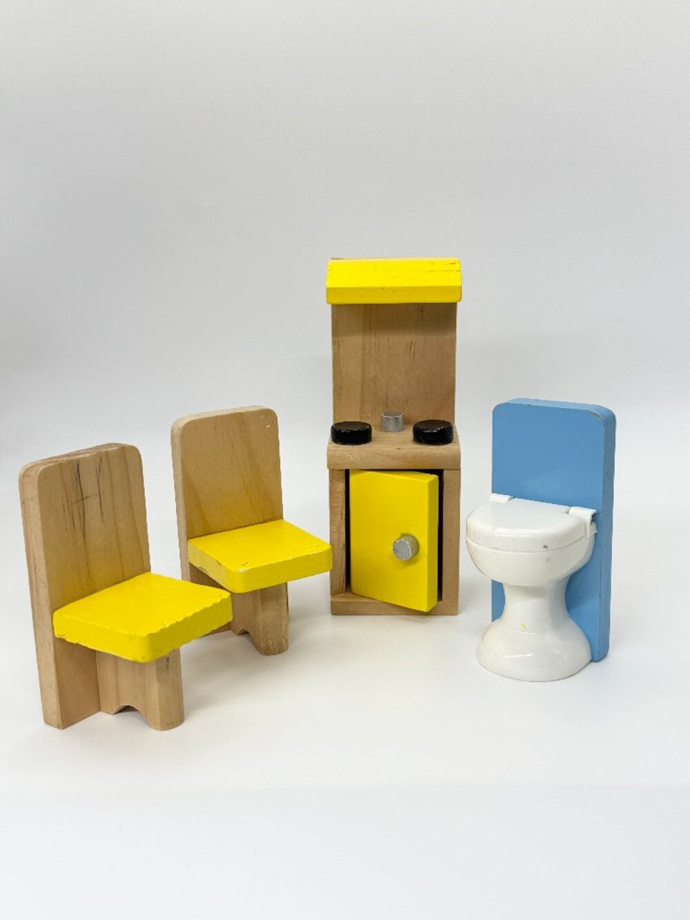 KidKraft Wooden TOILET, CHAIRS, STOVE *read notes* Everyday Heroes Police Fire